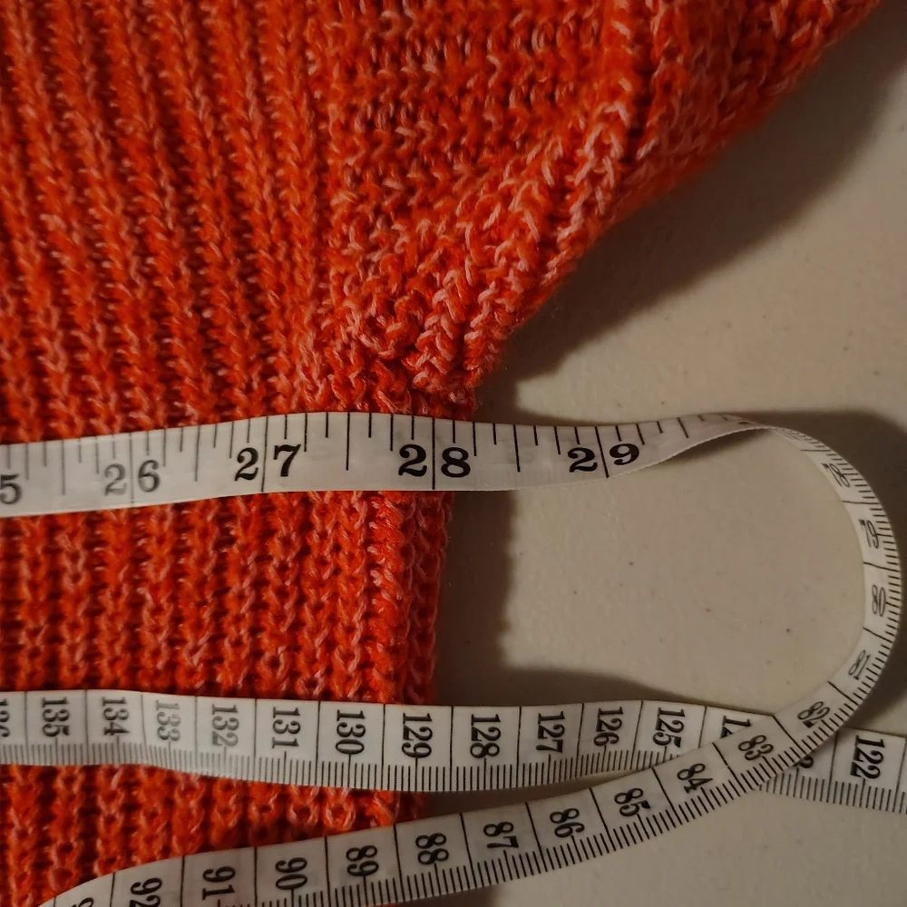 wild fable Orange Scoop-Neck Ribbed Pullover - Picture 7 of 8
